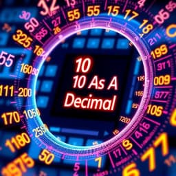 10 as a Decimal icon