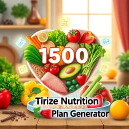 1500 Calorie Nutrition Plan Generator icon