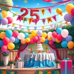 25th Birthday Party Ideas icon