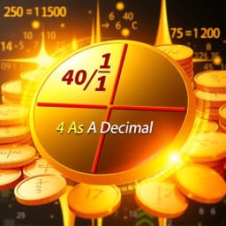 4 as a Decimal icon