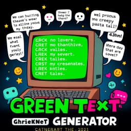 4chan Green Text Generator icon