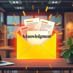 Acknowledgement Email Template icon