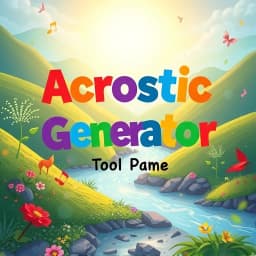 Acrostic Poem Generator icon