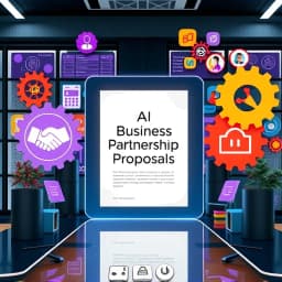 AI Business Partnership Proposal Sample Letter Generator icon