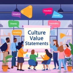 AI Company Culture Value Statement Drafts Generator icon