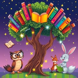 AI Engaging New Educational Childrens Book Titles Generator icon
