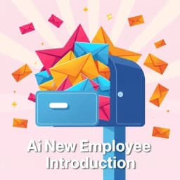 AI New Employee Introduction Email to Team Generator icon