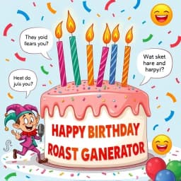AI Personalized Birthday Roast Comedy Material Generator icon