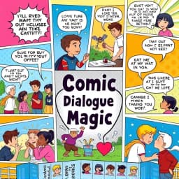 AI Personalized Comic Strip Dialogue Generator icon