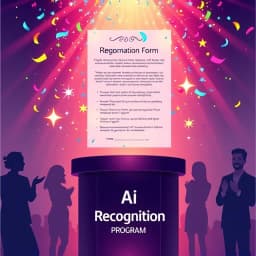 AI Recognition Program Nomination Form Text Generator icon
