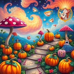 Alice in Wonderland Pumpkin Painting Ideas icon