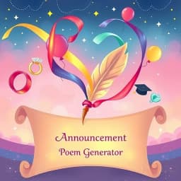 Announcement Poem Generator icon