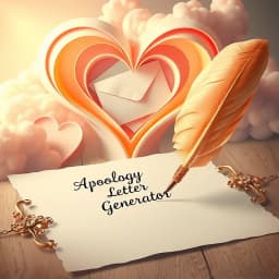 Apology Letter Generator for Mistake icon