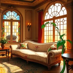 Art Nouveau Style Interior Design icon