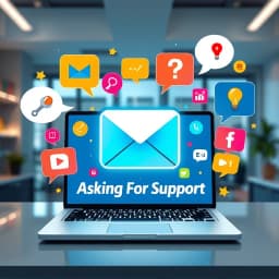 Asking For Support Email Template icon
