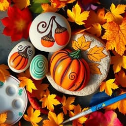 Autumn Rock Painting Ideas icon