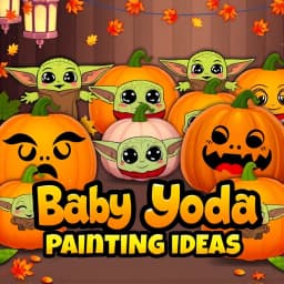 Baby Yoda Pumpkin Painting Ideas icon
