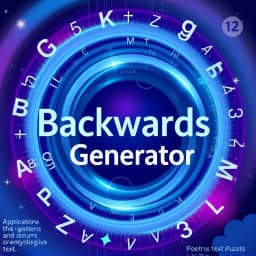 Backwards Text Generator icon