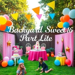 Backyard Sweet 16 Party Ideas at Home icon