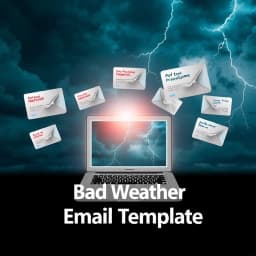 Bad Weather Email Template icon