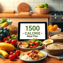 Based 1500 Calorie Meal Plan Generator icon