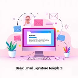 Basic Email Signature Template icon