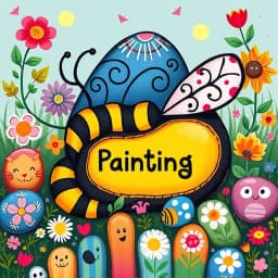 Bee Rock Painting Ideas icon