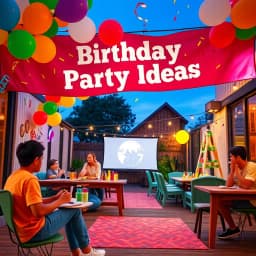 Birthday Party Ideas for 14 Year Olds icon
