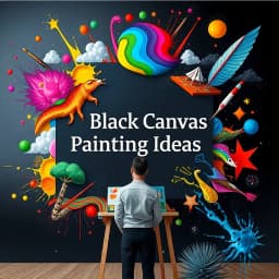 Black Canvas Painting Ideas icon