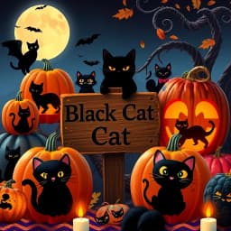 Black Cat Pumpkin Painting Ideas icon