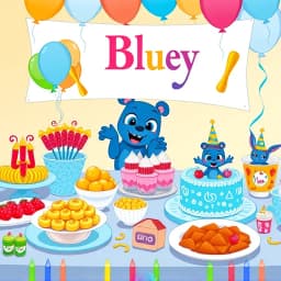 Bluey Birthday Party Food Ideas icon