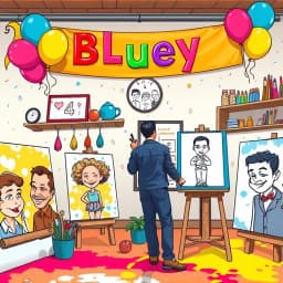 Bluey Caricature Generator icon