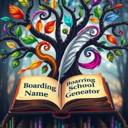 Boarding School Name Generator icon