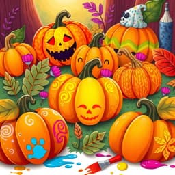 Bumpy Pumpkin Painting Ideas icon