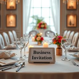Business Dinner Invitation Email Template icon