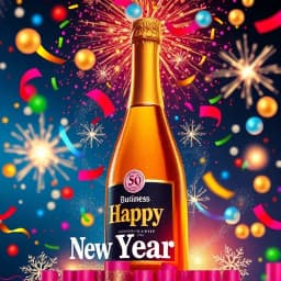 Business Happy New Year Email Template icon