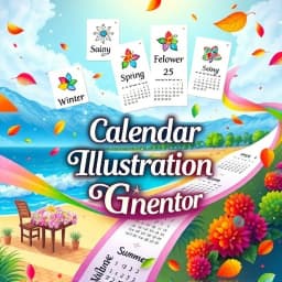 Calendar Illustration Generator icon