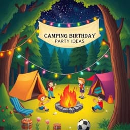 Camping Birthday Party Ideas icon