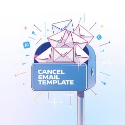 Cancel Email Template icon