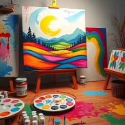 Canvas Oil Painting Ideas For Beginners icon