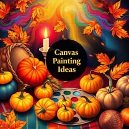 Canvas Painting Thanksgiving Painting Ideas icon