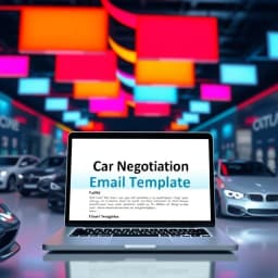 Car Negotiation Email Template icon