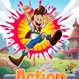 Cartoon Action Pose Generator icon