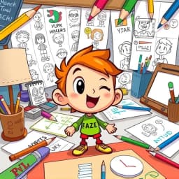 Cartoon Character Model Sheet Generator icon