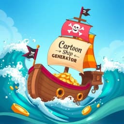Cartoon Pirate Ship Generator icon