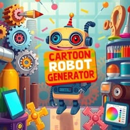 Cartoon Robot Character Generator icon