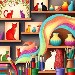 Cat Pottery Painting Ideas icon