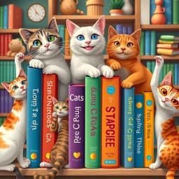 Cats Book Cover Generator icon