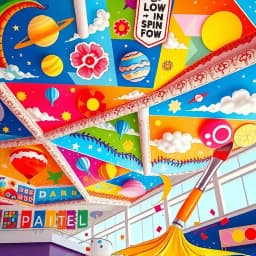 Ceiling Tile Painting Ideas For School icon