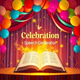 Celebration Speech Generator icon